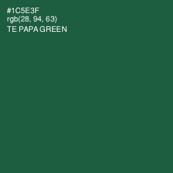 #1C5E3F - Te Papa Green Color Image
